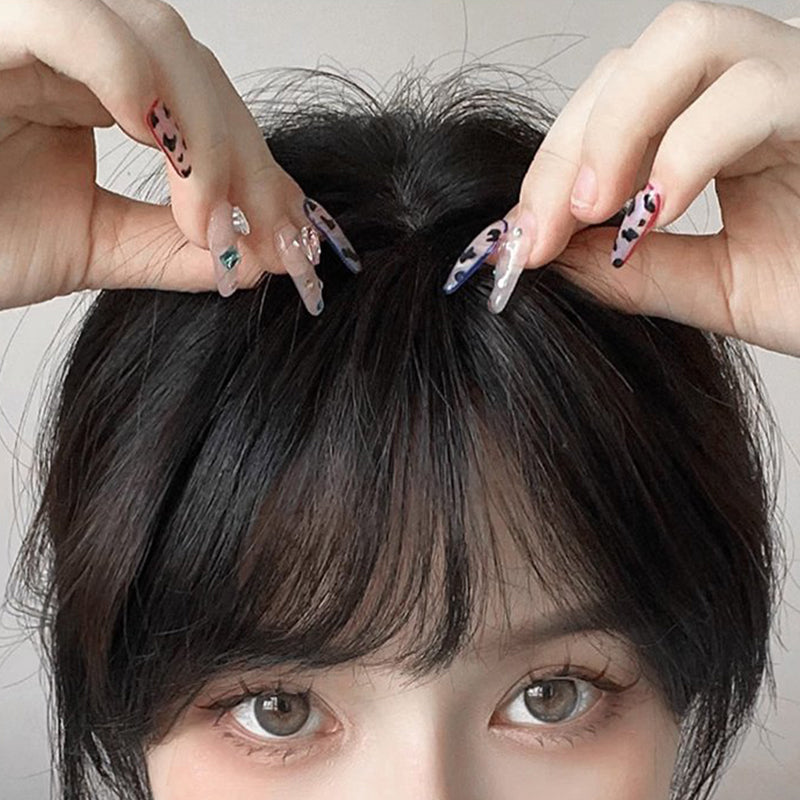 🔥Christmas gift🎁Seamless Clip-on French Bangs Wig(50% OFF)