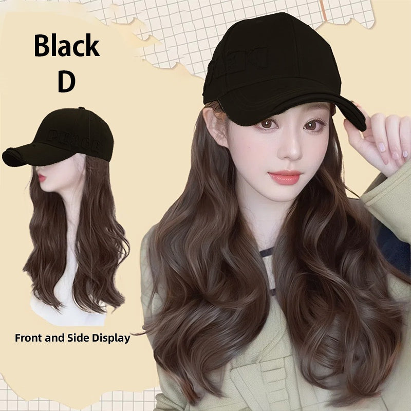 Baseball Cap with Hair Extensions