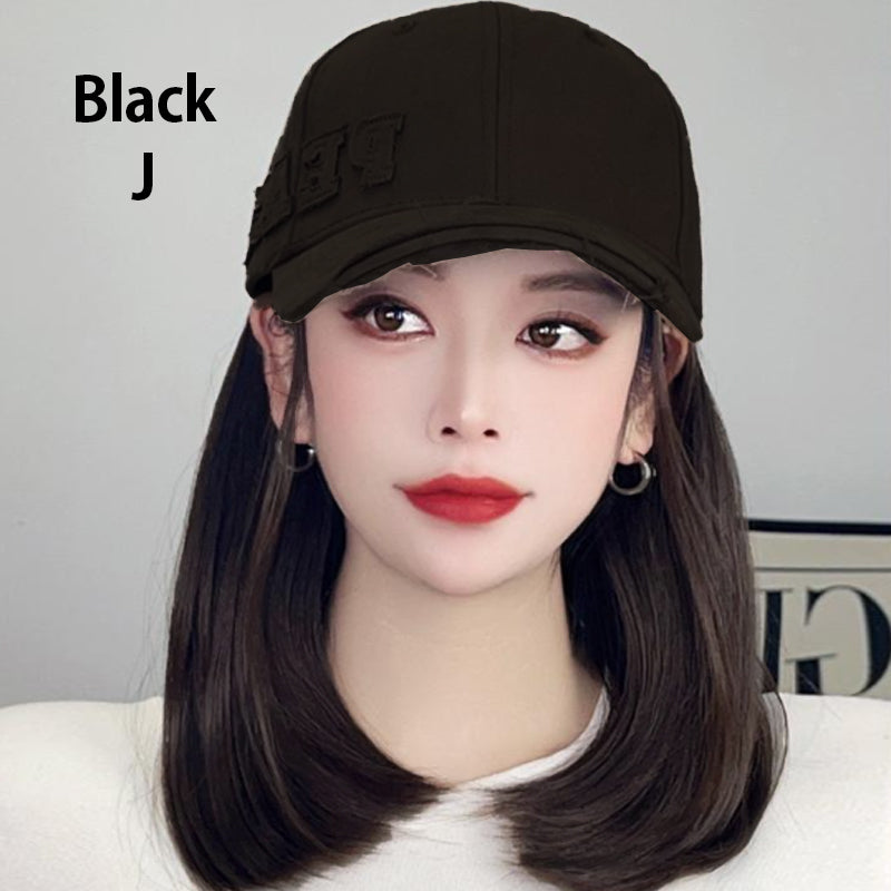 Baseball Cap with Hair Extensions