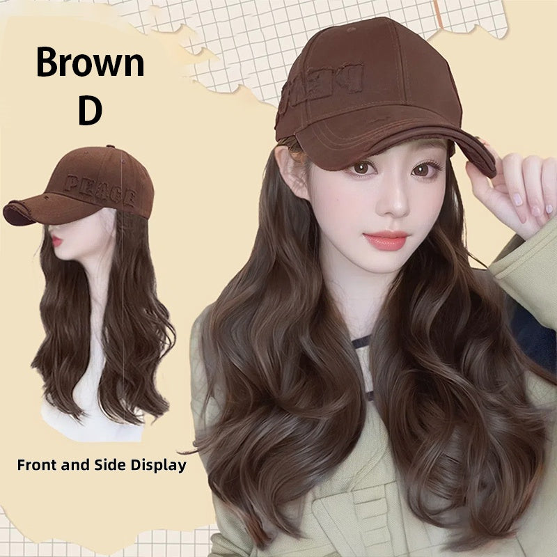 Baseball Cap with Hair Extensions