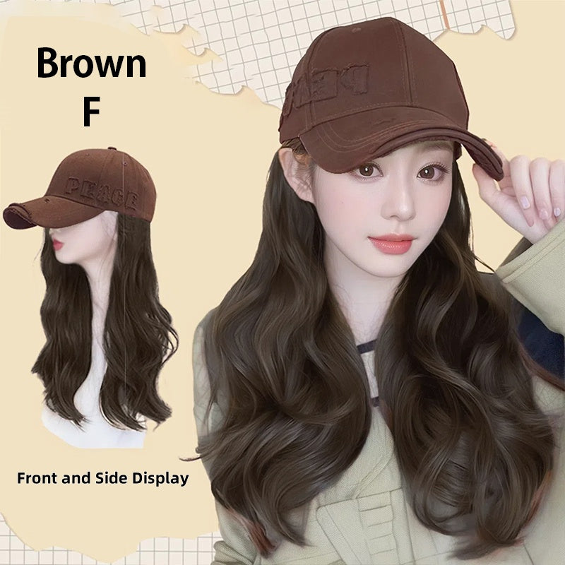 Baseball Cap with Hair Extensions