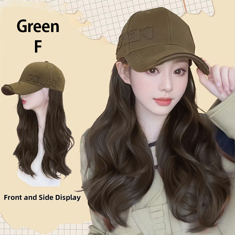 Baseball Cap with Hair Extensions