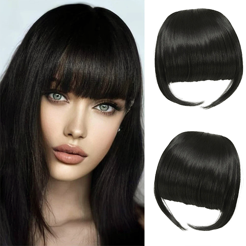 Synthetic Short Wig with Bangs for Women