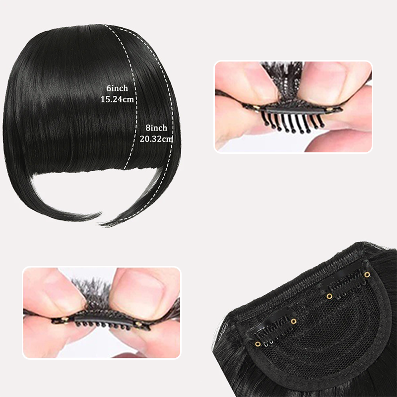 Synthetic Short Wig with Bangs for Women