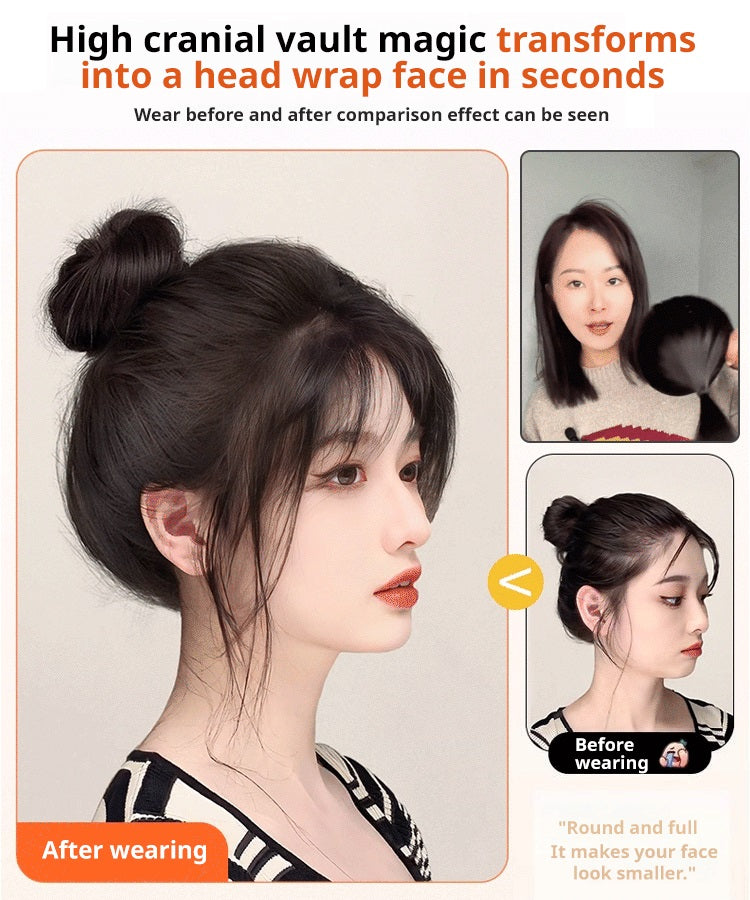 [For High Cranial Top] Pomelo Peel Wig Wrap