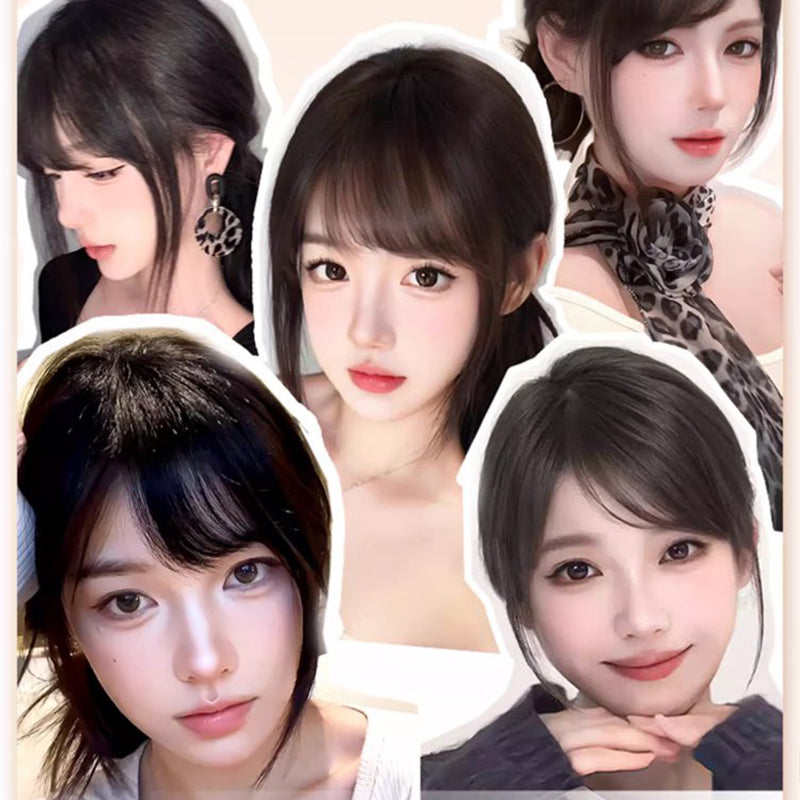 🔥Christmas gift🎁Seamless Clip-on French Bangs Wig（50% OFF）