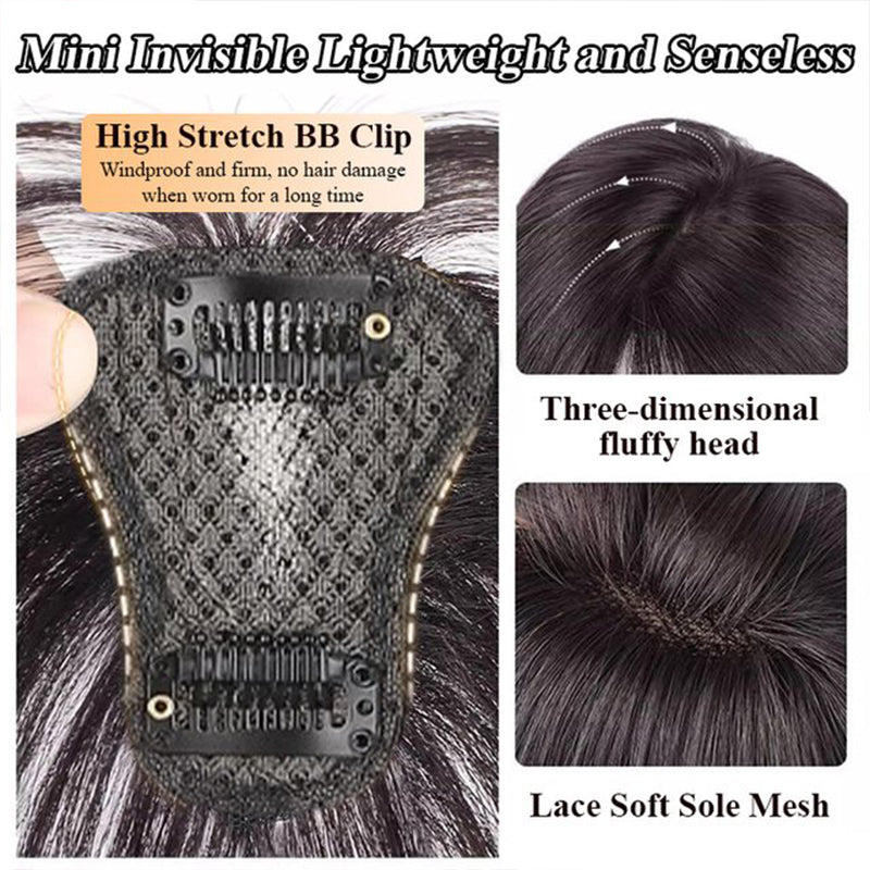 🔥Christmas gift🎁Seamless Clip-on French Bangs Wig（50% OFF）