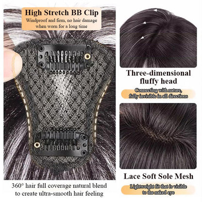 🔥Christmas gift🎁Seamless Clip-on French Bangs Wig（50% OFF）