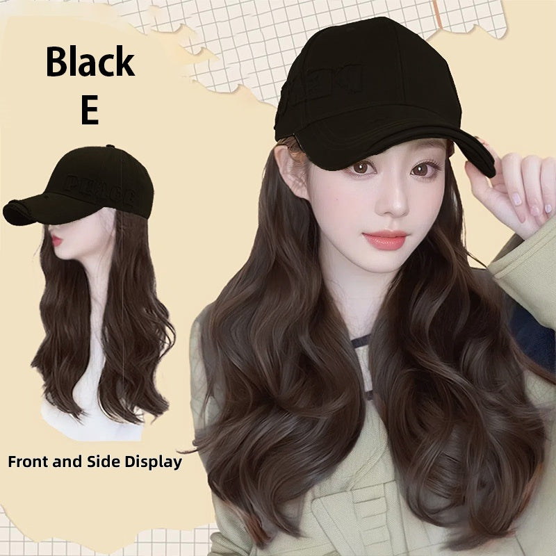Baseball Cap with Hair Extensions