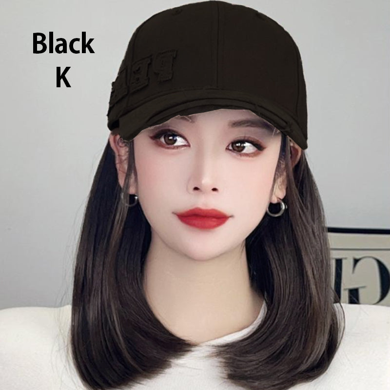 Baseball Cap with Hair Extensions