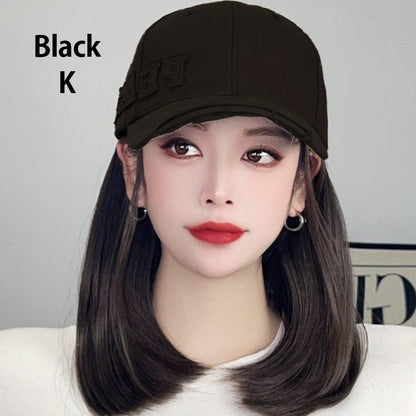 Baseball Cap with Hair Extensions