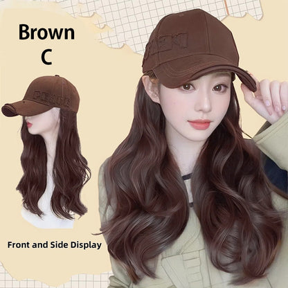 Baseball Cap with Hair Extensions