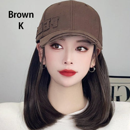 Baseball Cap with Hair Extensions