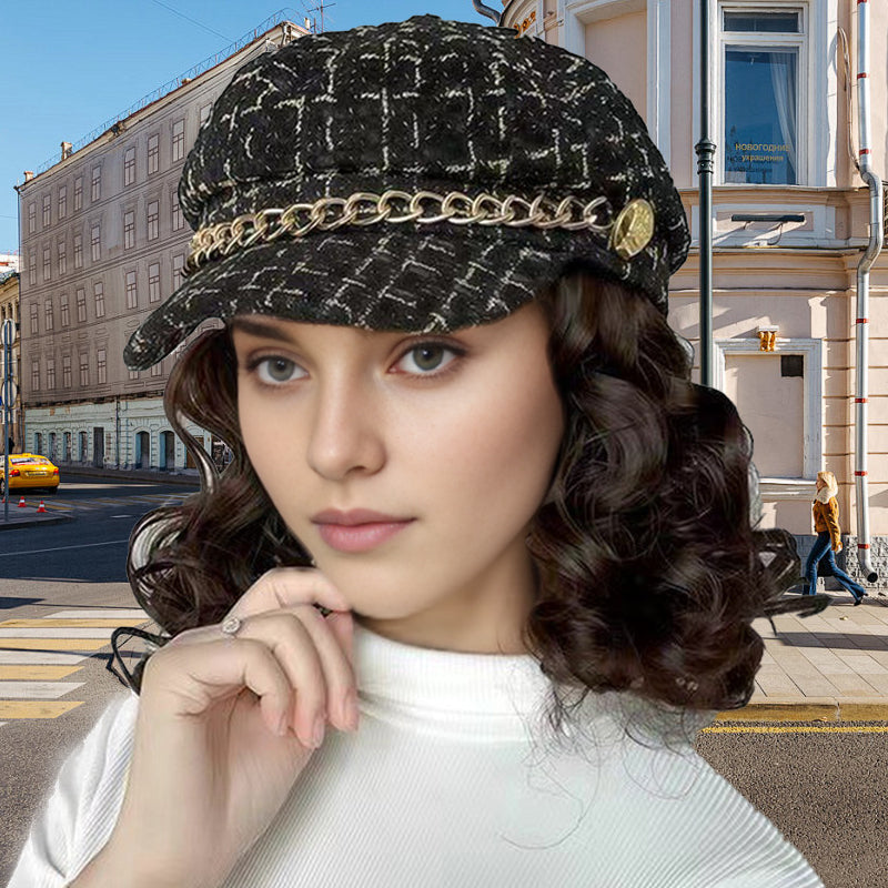 Women's Hat with Hair Extensions