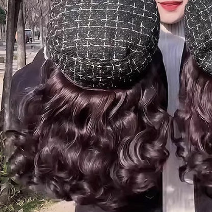 Women's Hat with Hair Extensions