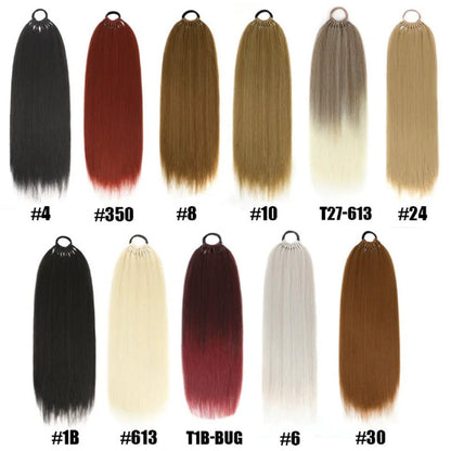 60CM High Temperature Silk Ponytail Hair Extension